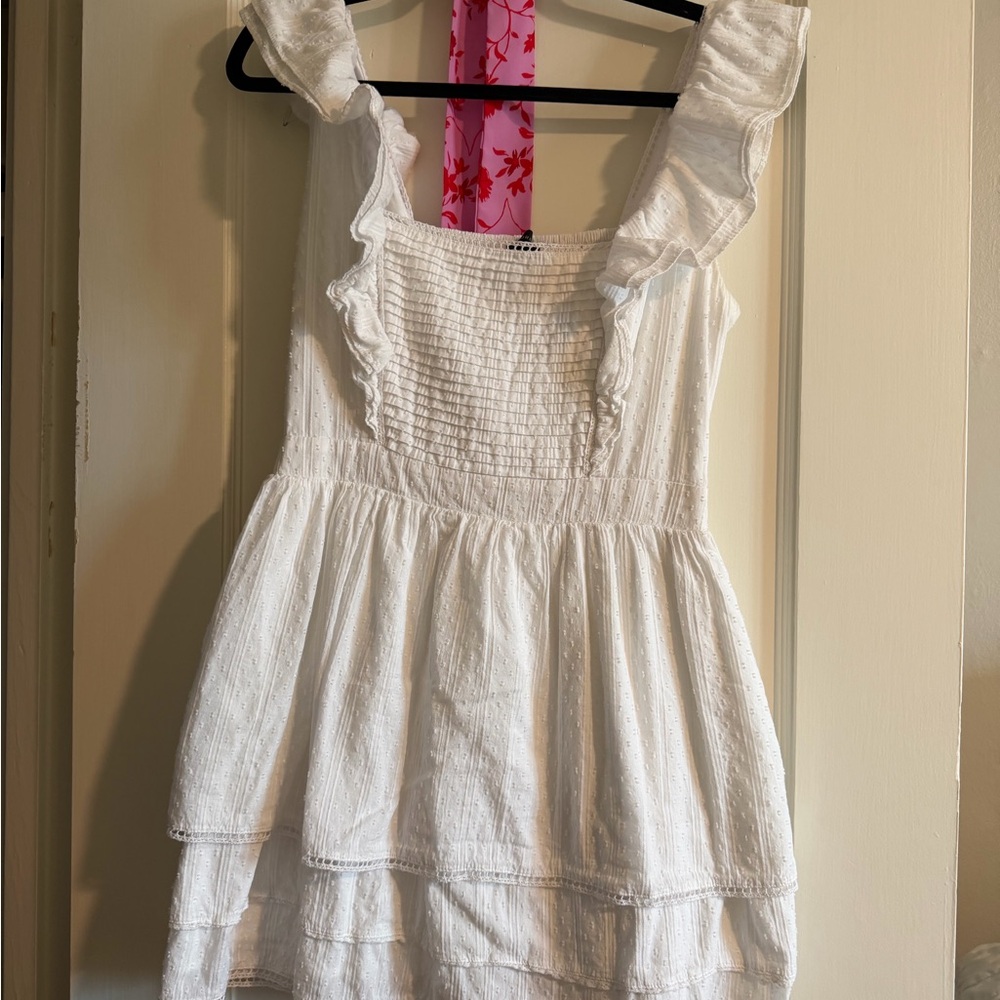 MAJORELLE White Ruffle Mini Dress - Picture 5 of 5